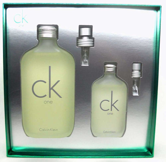 CK ONE CK1 Calvin Klein 6.7oz.EDT+1.7oz.EDT Spray. New. Damaged Box