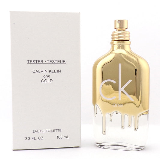 CK One GOLD by Calvin Klein 3.3 oz Eau de Toilette Spray Unisex. New Tester