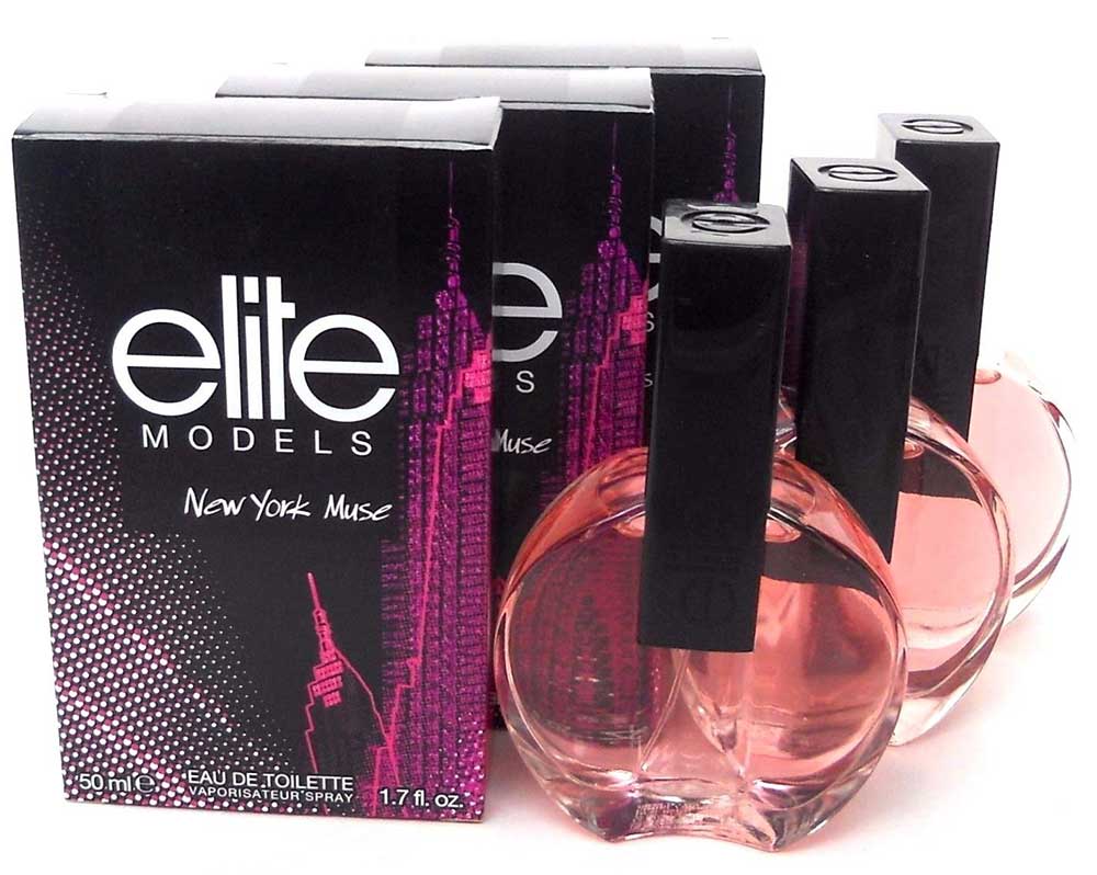 Elite Models New York Muse Eau de Toilette Spray 1.7 oz. Lot of 3