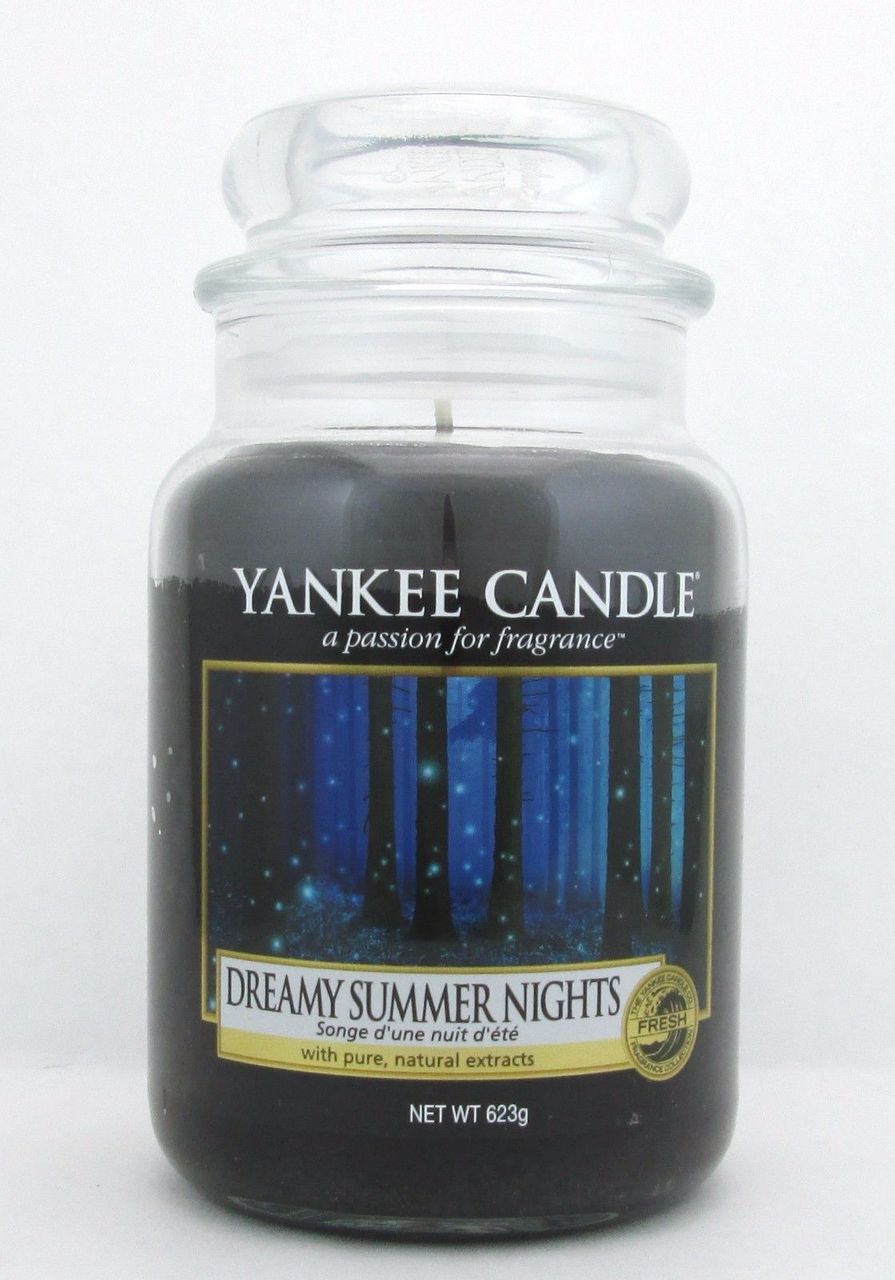 Yankee Candle Dreamy Summer Nights Large Glass Jar 623 g/ 22 oz New
