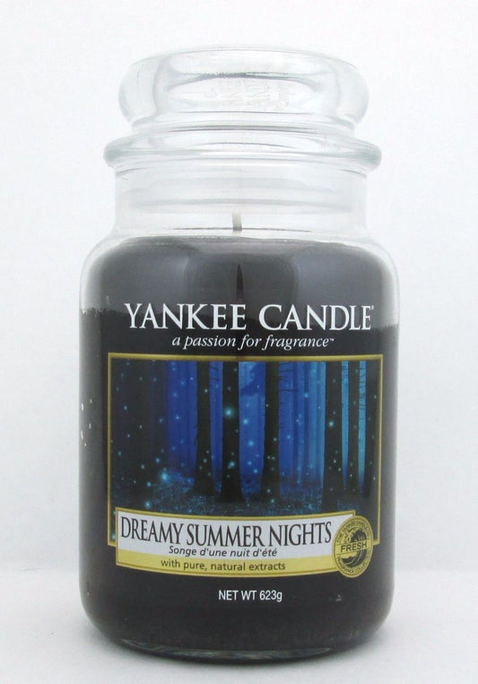 Yankee Candle Dreamy Summer Nights Large Glass Jar 623 g/ 22 oz New