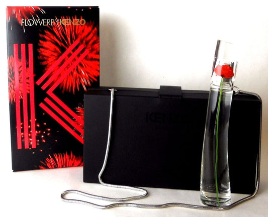 Kenzo Flower by Kenzo Eau de Parfum Spray 1.7 oz + Clutch. Brand New