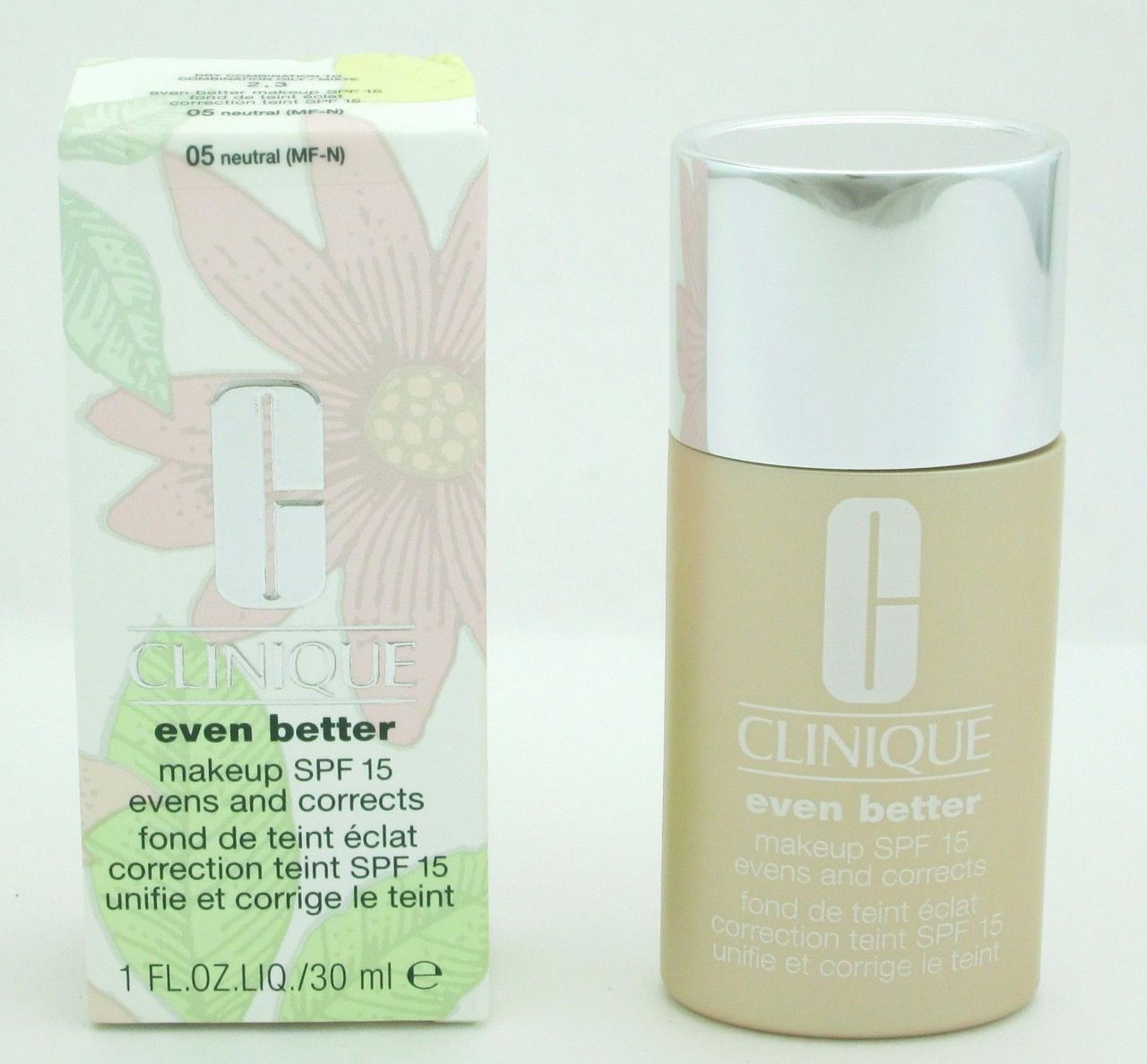 Clinique Even Better Makeup SPF15 # 05 Neutral 1 oz/30 ml*Damaged Box