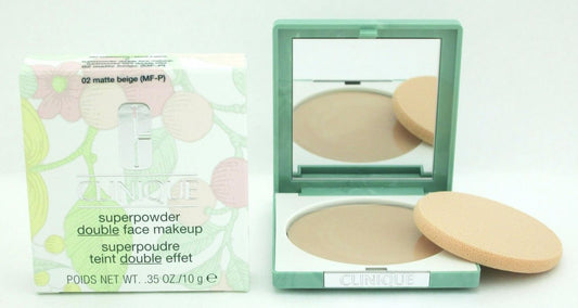 Clinique Superpowder Double Face Makeup #02 Matte Beige 10 g NIB