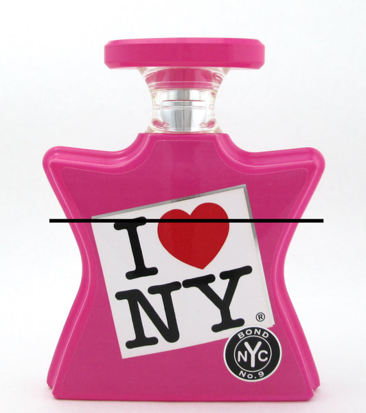 BOND NO.9 I LOVE NY FOR HER Eau De Parfum Spray 3.3 oz./ 100 ml. LOWFILL BOTTLE WITH TOP NO BOX