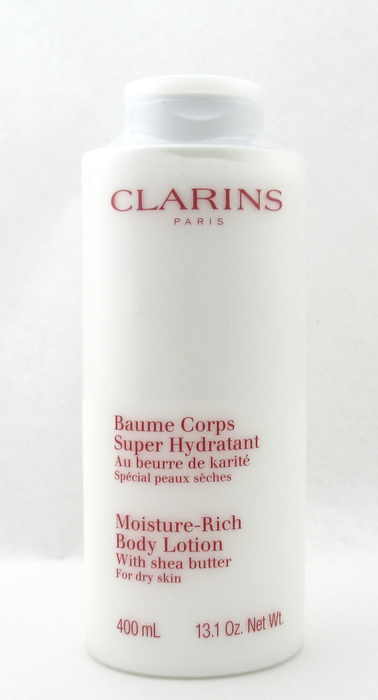 Clarins Moisture Rich Body Lotion w/Shea Butter Dry Skin 400 ml./ 13.1 oz. Sealed