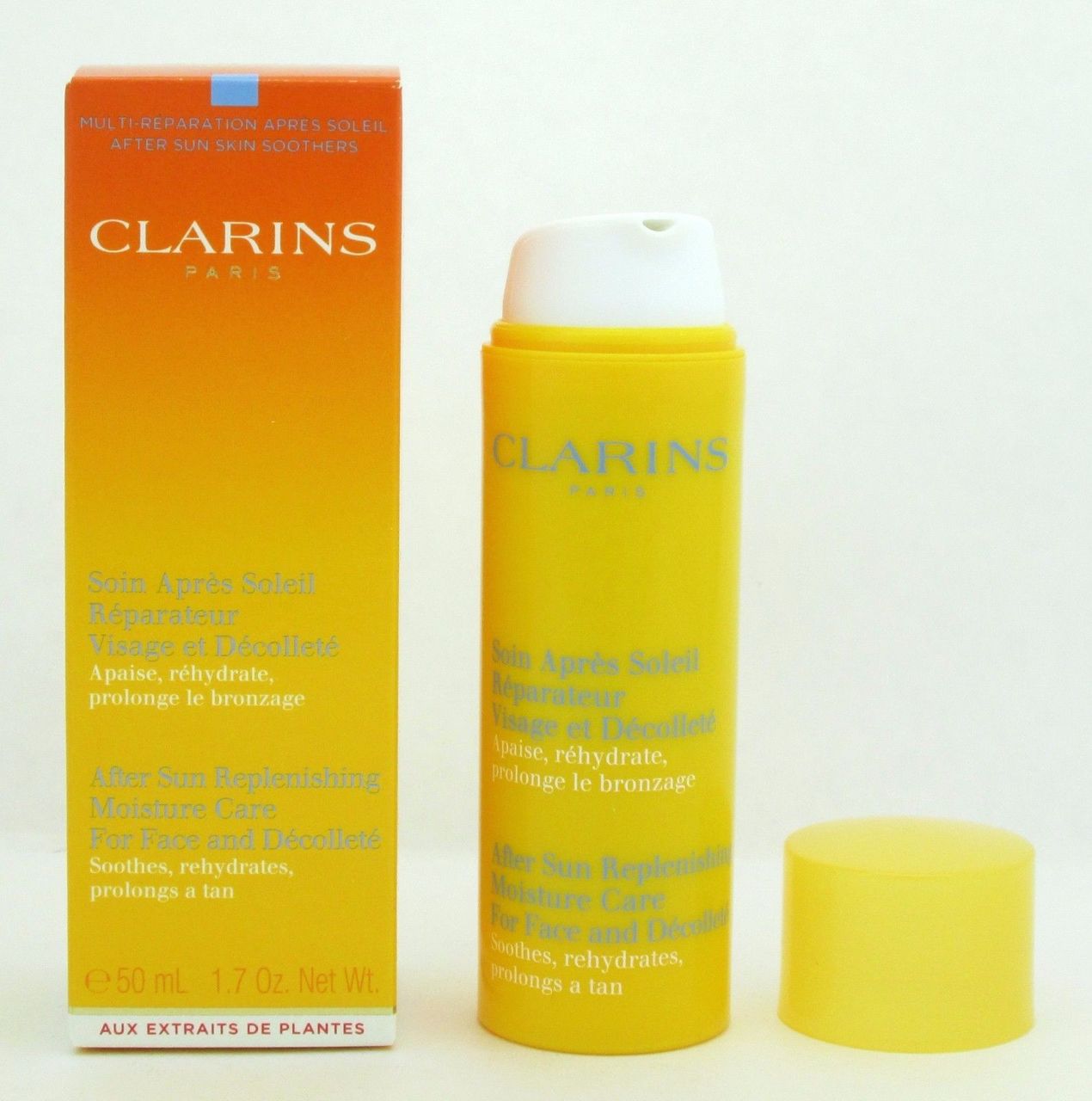 Clarins After Sun Replenishing Moisture Care Face/Decollete 50 ml NIB