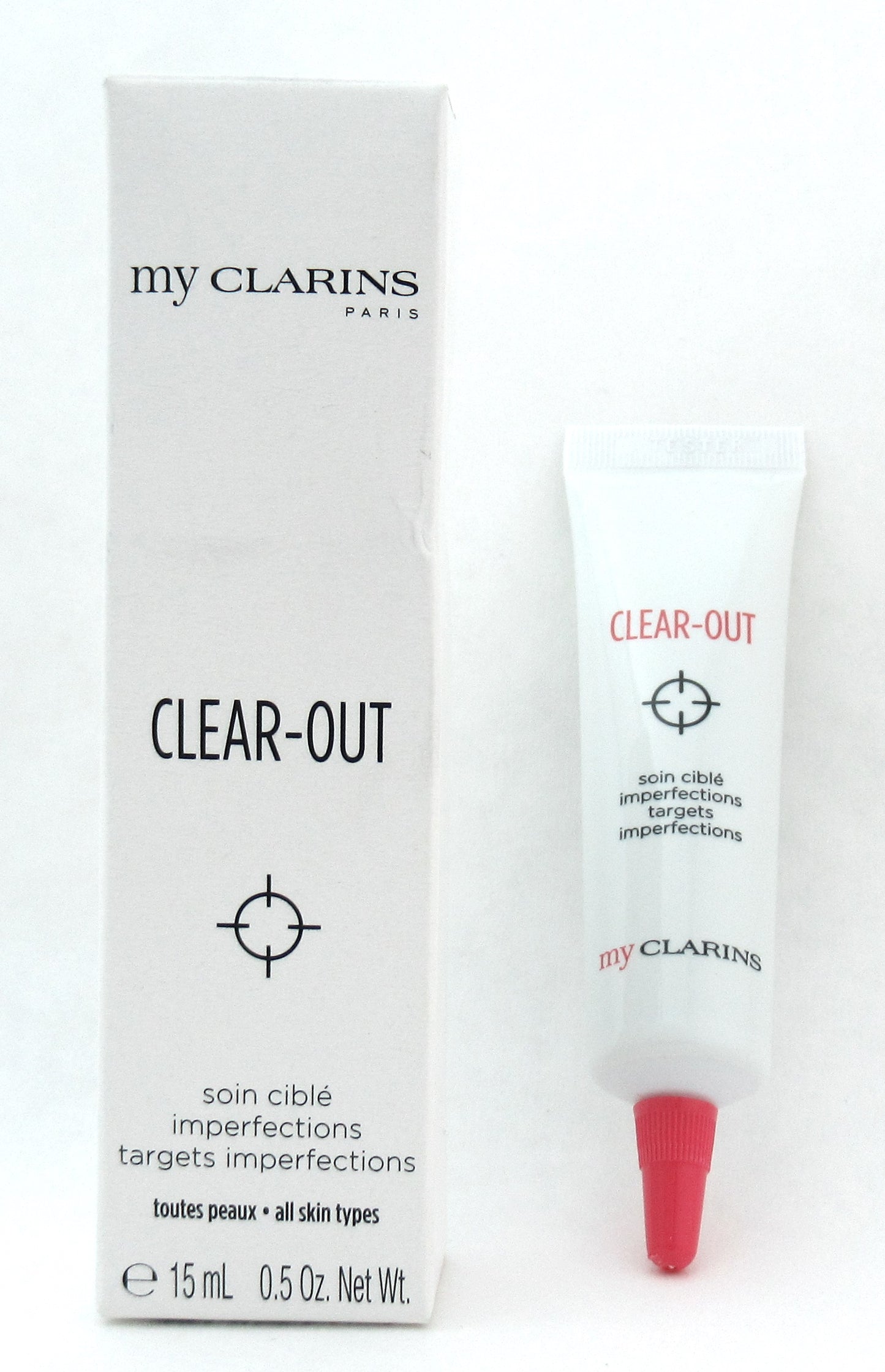Clarins My Clarins Clear-Out Targets Imperfections 15 ml./ 0.5 oz. New Tester
