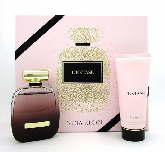 L'Extase by Nina Ricci 2Pcs Set for Women: EDP Spray 2.7oz. + Body Lotion 3.4oz.