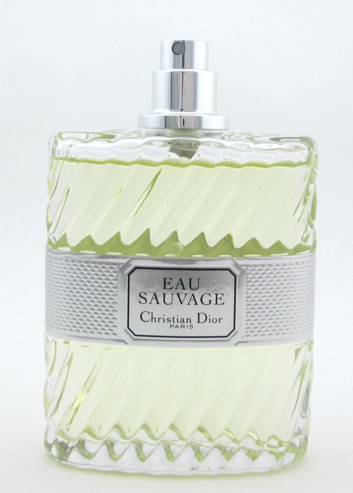 Eau Sauvage by Christian Dior Eau de Toilette Spray for Men 3.4 oz./ 100 ml. Tester LOWFILL Bottle No Cap