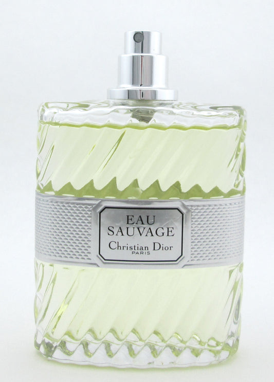 Eau Sauvage by Christian Dior Eau de Toilette Spray for Men 3.4 oz./ 100 ml. Tester LOWFILL Bottle No Cap