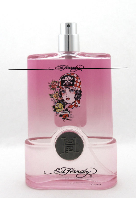 Ed Hardy Born Wild Eau De Parfum Spray for Woman 100 ml./ 3.4 oz. Tester NO Cap NO BOX Lower Fragrance Level