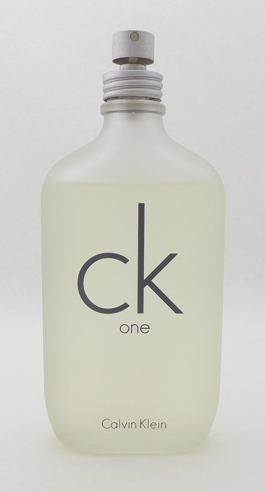 CK One by Calvin Klein Eau De Toilette Spray 6.7 oz./200 ml. Tester NO BOX No Cap Lower Fragrance Level