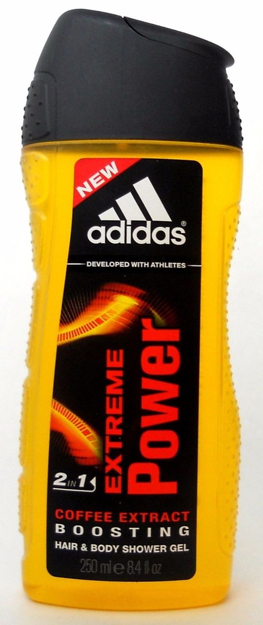 Adidas Extreme Power 2in1 Coffee Extract Hair&Body Sh/Gel 8.4 oz.NEW