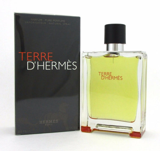 Terre D'Hermes by Hermes 6.7 oz Pure Perfume Spray. New Sealed Box