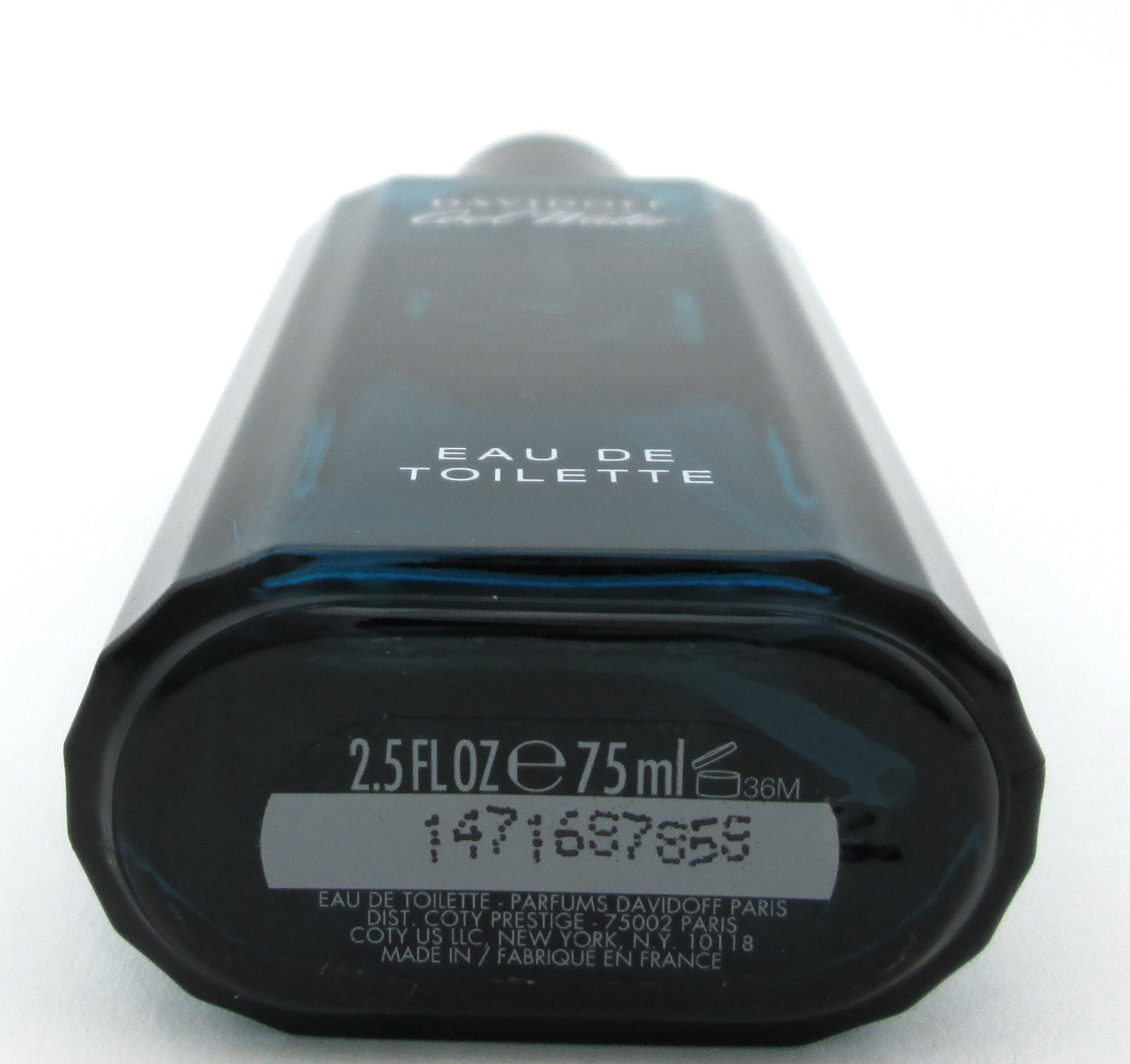 Cool Water by Davidoff Eau De Toilette Spray for Men 2.5 oz./ 75 ml. LOWFILL Bottle NO BOX