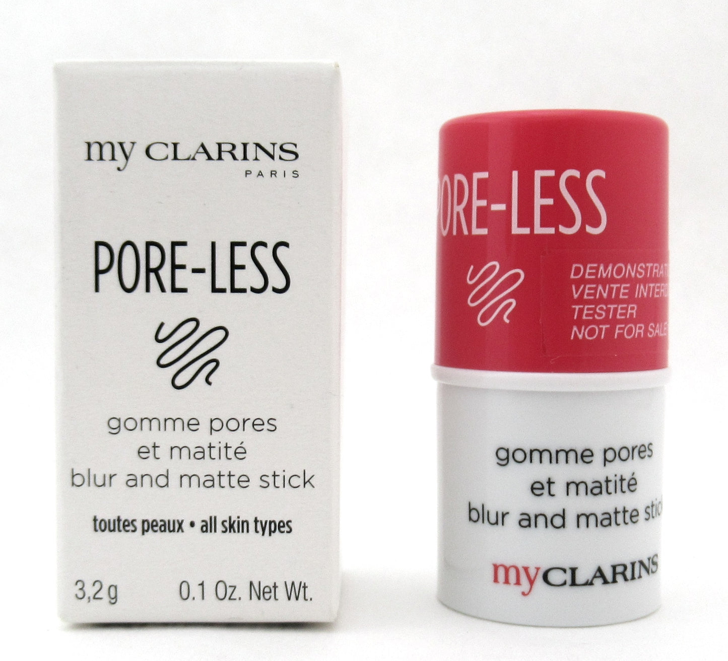 Clarins My Clarins Pore-Less Blur and Matte Stick All Skin 3.2 g./0.1 oz. New Tester