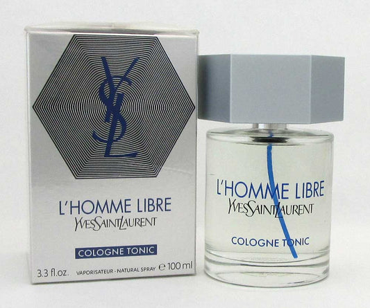 L'Homme Libre Cologne Tonic by YSL 3.3 oz./100 ml. Spray *Damaged box