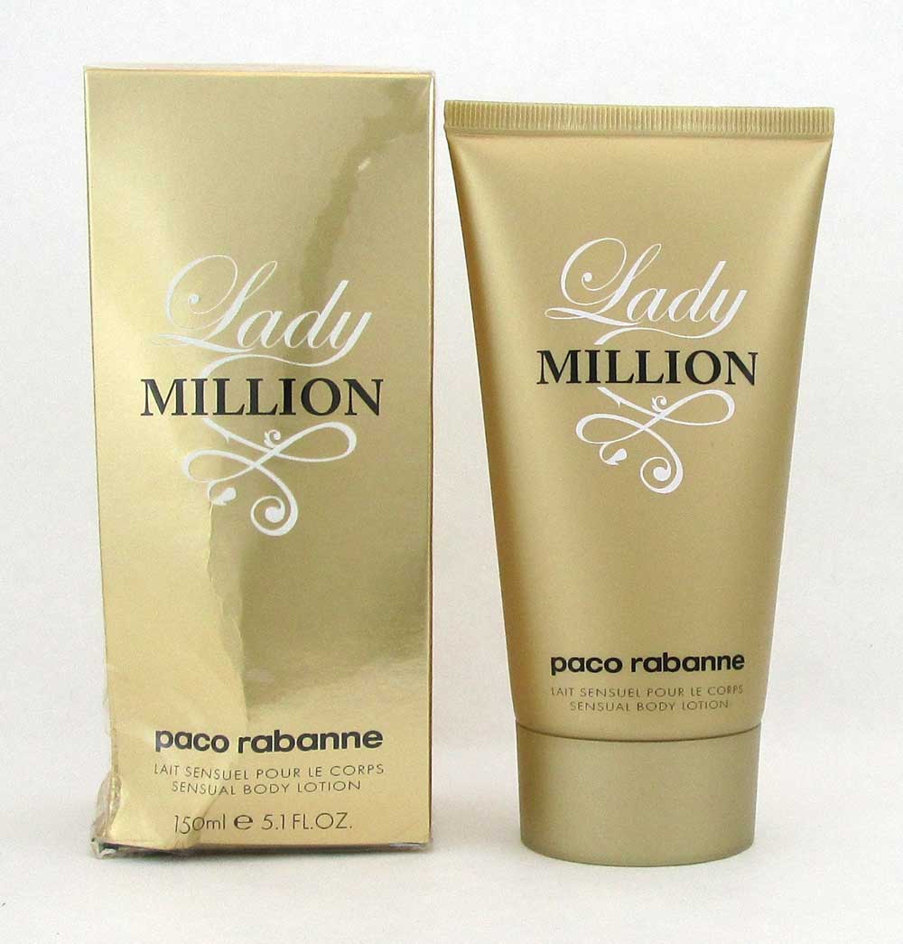Lady Million by Paco Rabanne Body Lotion 5.1oz.for Women *Damaged Box