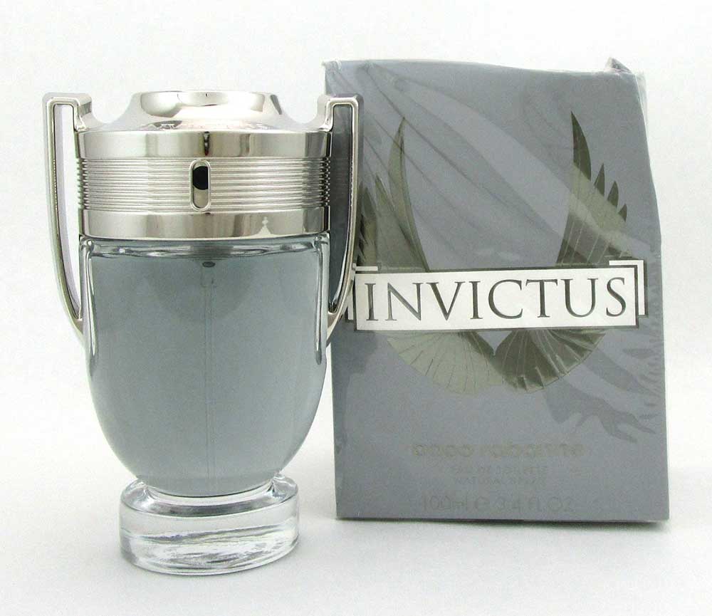 Invictus by Paco Rabanne Eau de Toilette Spray 3.4oz.Men *Damaged Box
