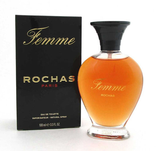 Femme Rochas by Rochas Eau de Toilette Spray 3.4oz. Women*Damaged Box