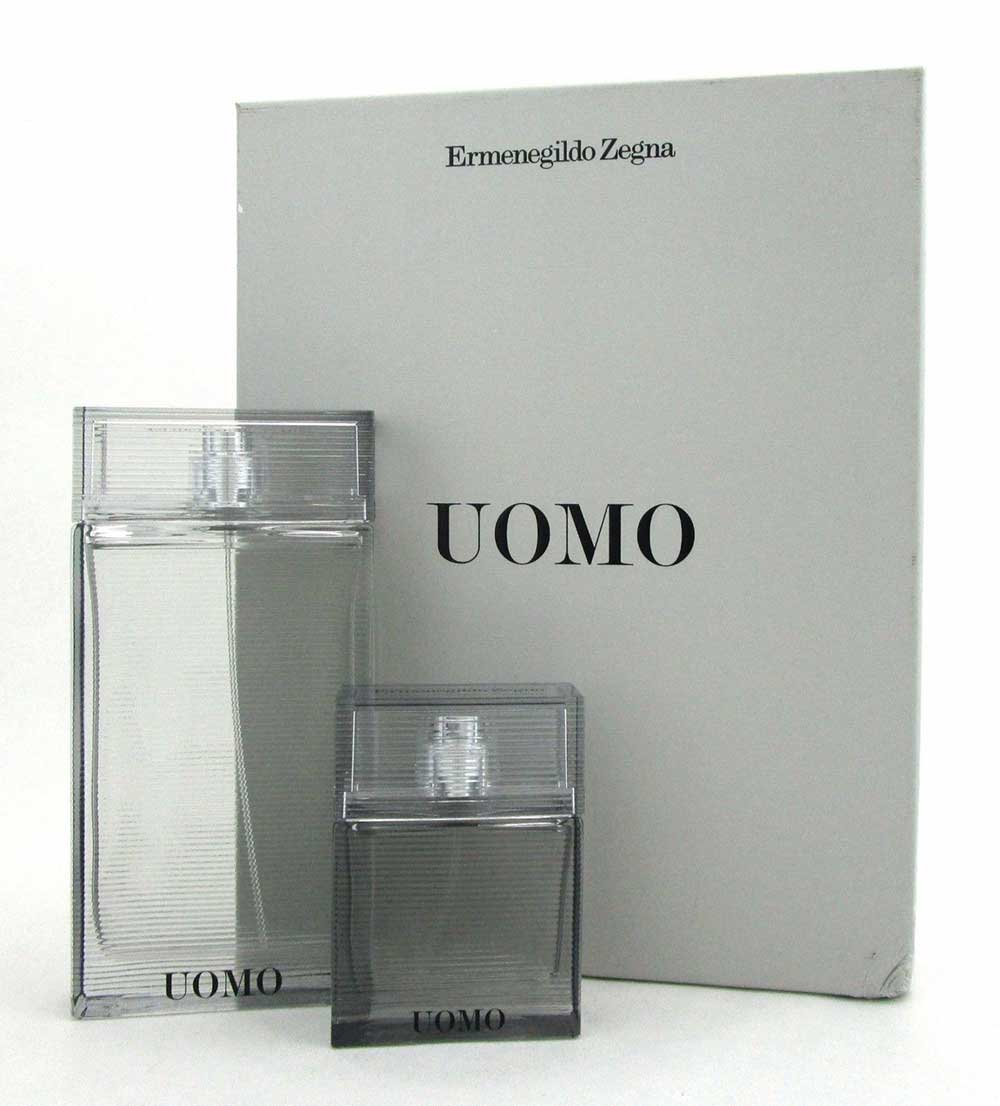 Uomo by Ermenegildo Zegna Set for Men:EDT Spray 3.4oz+1oz *Damag.Box