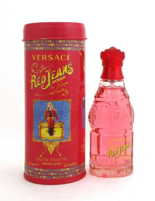 Versace Red Jeans Eau de Toilette Spray 2.5oz.for Women *Damaged Can