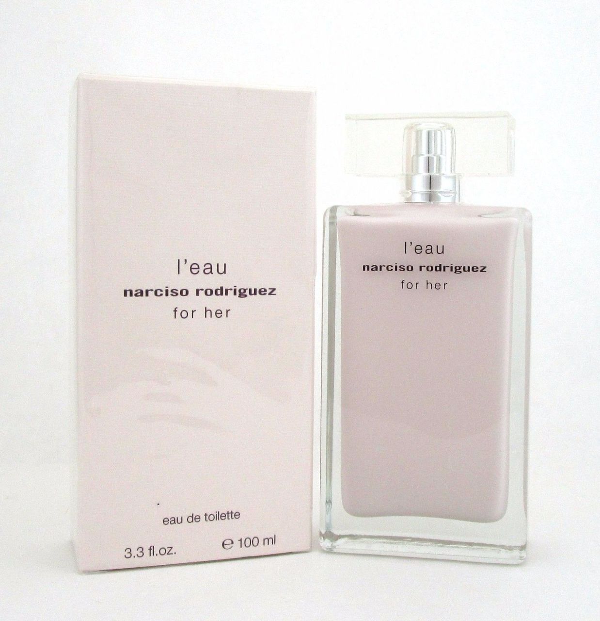 Narciso Rodriguez L'eau for Her Eau de Toilette Spray 3.3 oz. New Damaged Box