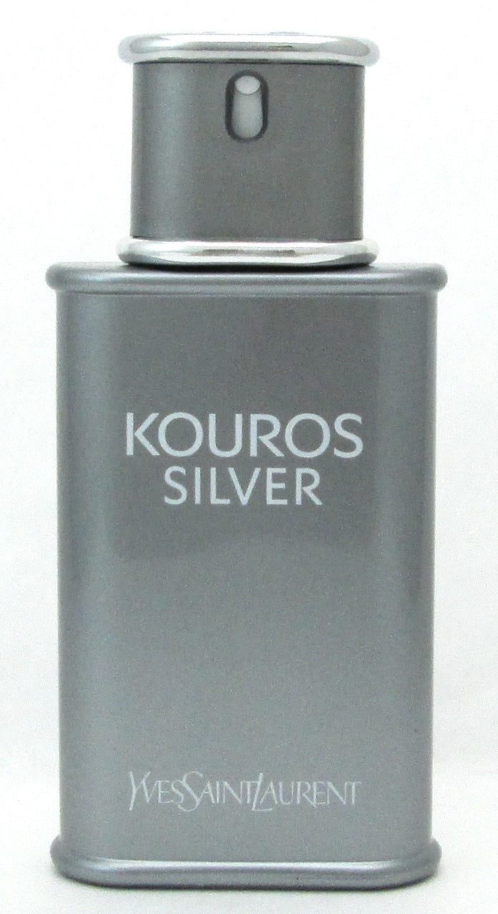 Kouros Silver by YSL Eau De Toilette Spray for Men NO Cellophane 3.3 oz./ 100 ml.