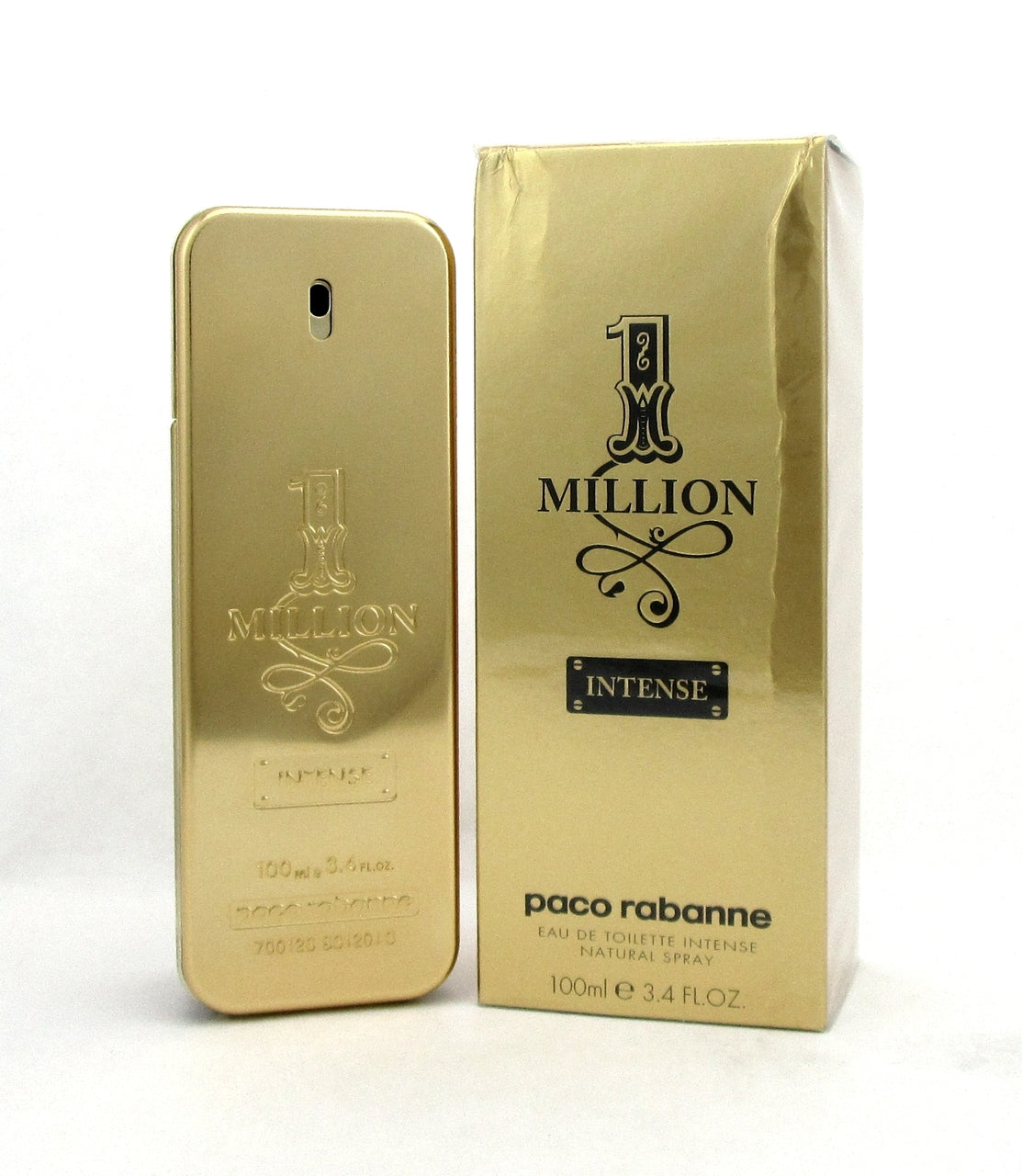 1 Million Intense by Paco Rabanne EDT Spray for Men 3.4 oz/100 ml New Damaged Box