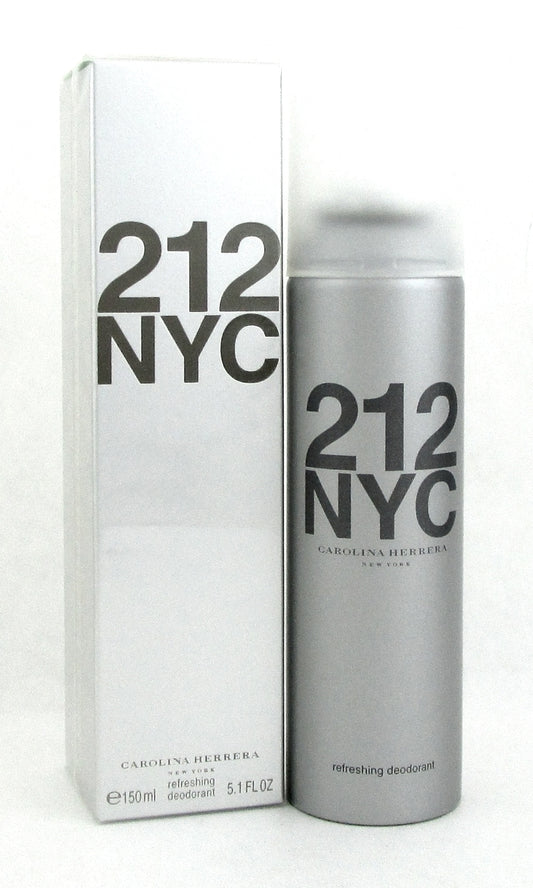 212 NYC by Carolina Herrera Deodorant Spray 5.1 oz./ 150 ml. Women Brand new box