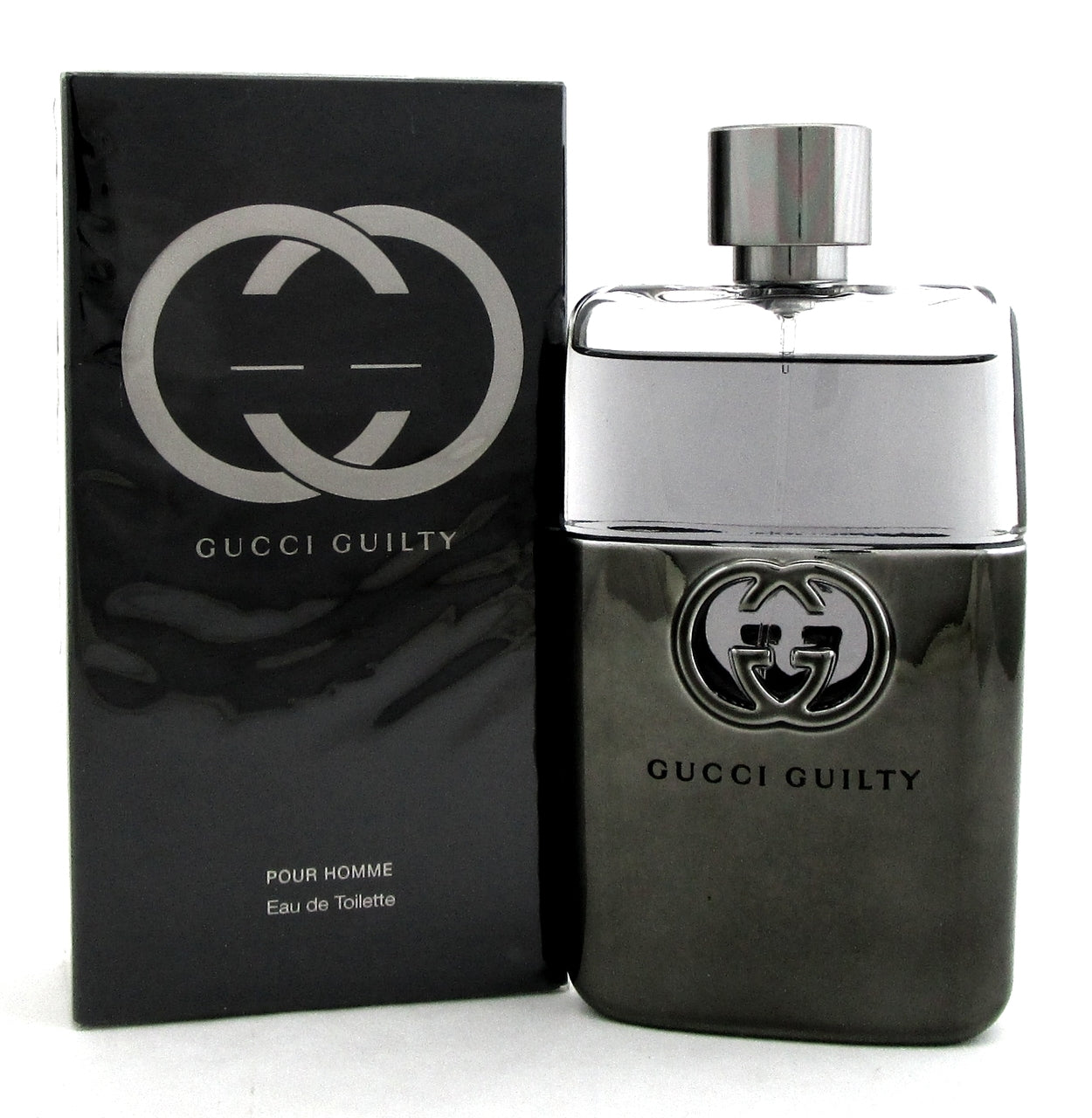 Gucci Guilty Pour Homme by Gucci 3.0 oz. EDT Spray for Men. New. Damaged Box.