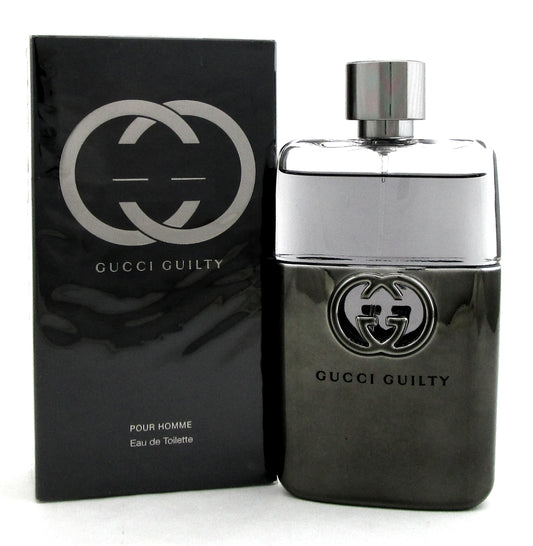 Gucci Guilty Pour Homme by Gucci 3.0 oz. EDT Spray for Men. New. Damaged Box.
