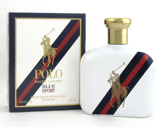 Polo Blue Sport by Ralph Lauren 4.2 oz. EDT Spray for Men. NEW Damaged Box.