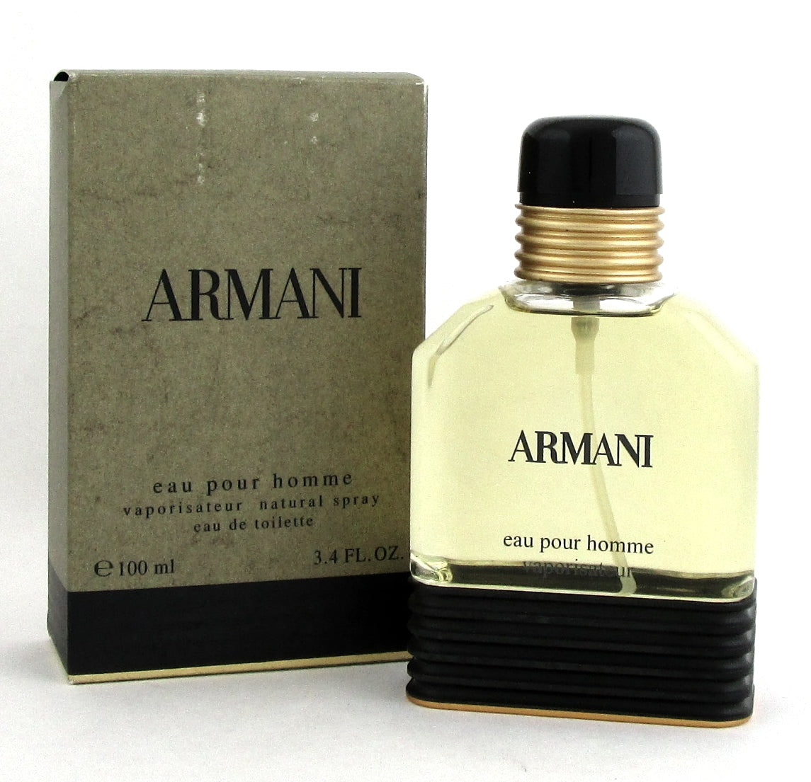 Armani Eau Pour Homme by Giorgio Armani 3.4 oz. EDT Spray Men. New DAMAGED Box.