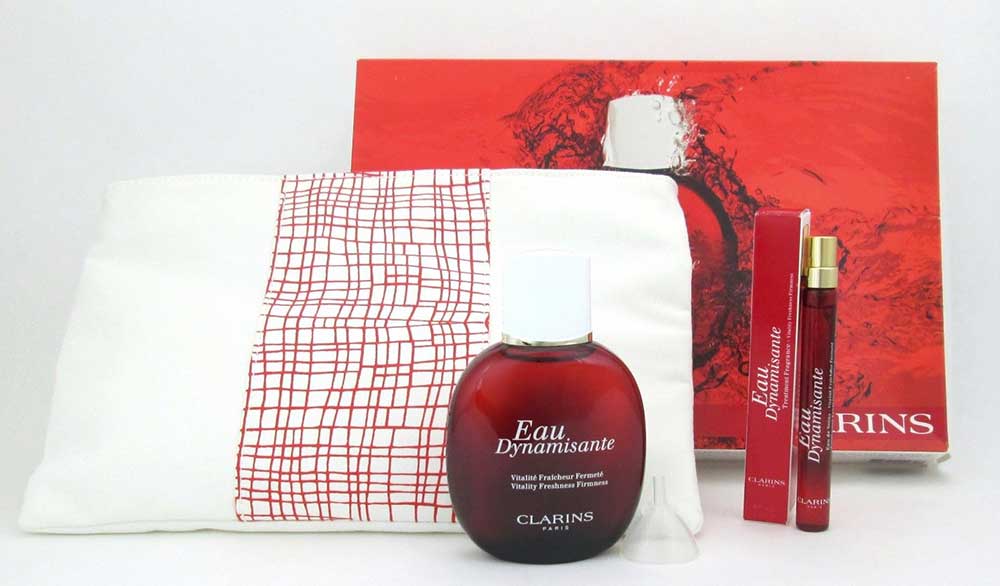 Clarins Eau Dynamisante Fragrance Spray 100 ml+10ml and bag Damaged B