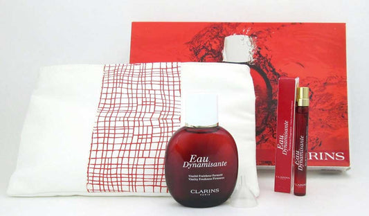 Clarins Eau Dynamisante Fragrance Spray 100 ml+10ml and bag Damaged B