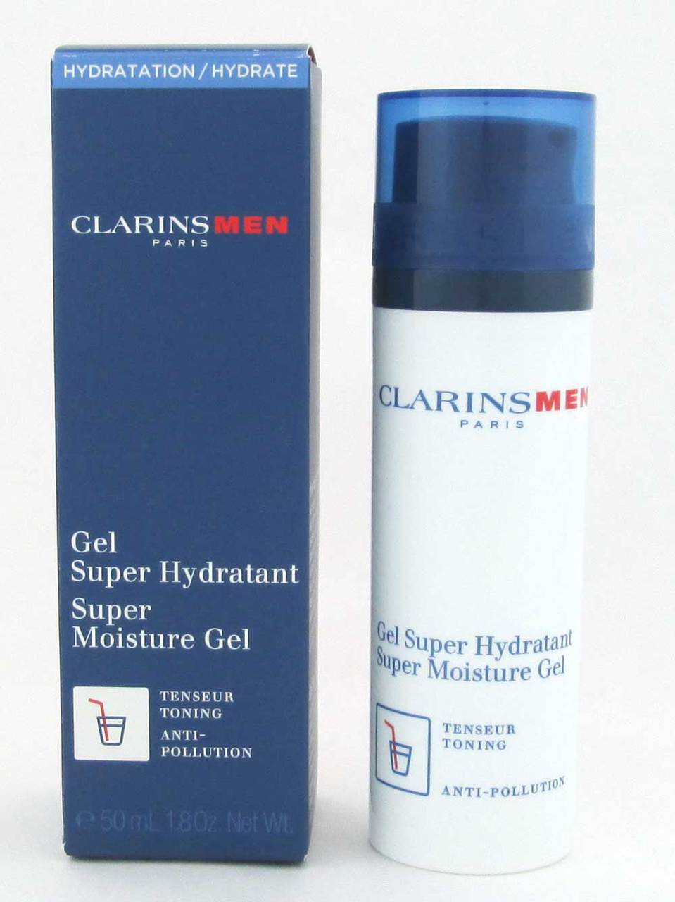 Clarins Men Super Moisture Gel New Packaging 50 ml/1.8 oz.NIB