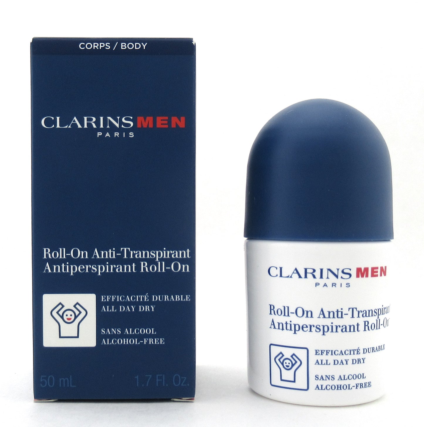 Clarins Men Antiperspirant Roll On Alcohol Free 50 ml/1.7 oz NIB