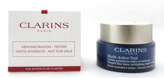 Clarins Multi-Active Night Revitalizing Cream Normal to Dry Skin 1.7 oz. New Tester
