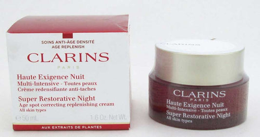 Clarins Super Restorative Night Cream All Skin T. 1.6 oz*Damaged Box