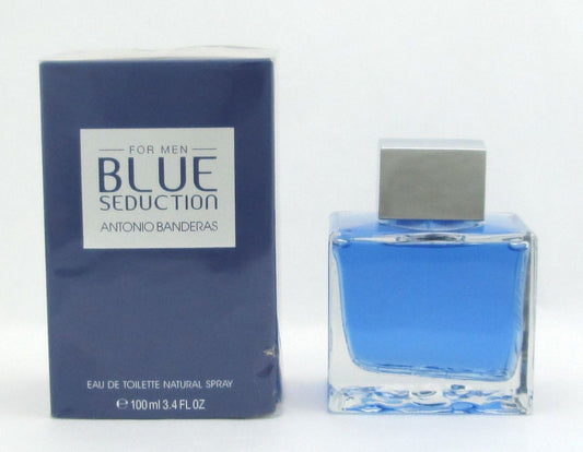 Blue Seduction by Antonio Banderas EDT Spray for Men 3.4 oz*Damaged