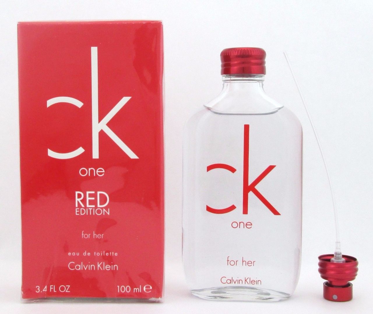 CK One Red Edition by Calvin Klein EDT Spray 3.4 oz.for Women*Damaged