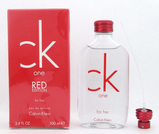 CK One Red Edition by Calvin Klein EDT Spray 3.4 oz.for Women*Damaged