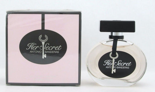 Her Secret by Antonio Banderas EDT Spray 2.7 oz/ 80 ml  *Damaged Box