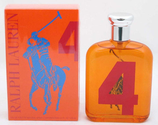 Polo The Big Pony #4 Orange by Ralph Lauren Men EDT Spr 4.2 oz Sealed.