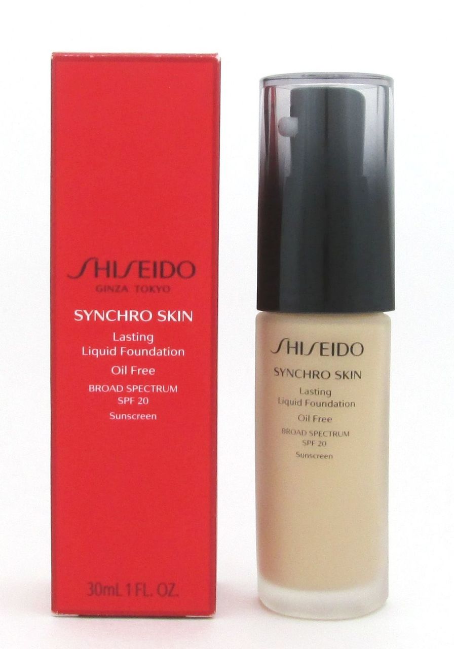 Shiseido Synchro Skin Lasting Liquid Found. SPF20 Golden 3 30 ml/1 oz