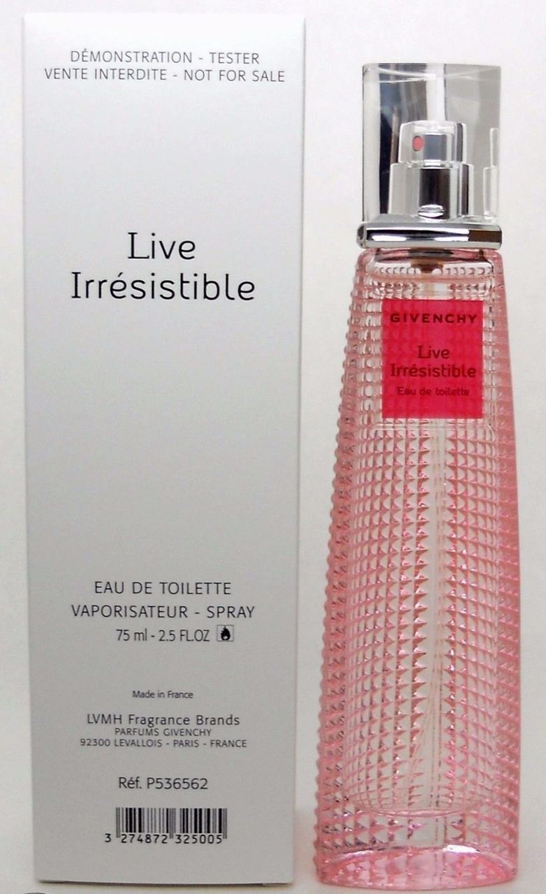 Live Irresistible by Givenchy 2.5 oz.Eau De Toilette Spray for Women.New Tester