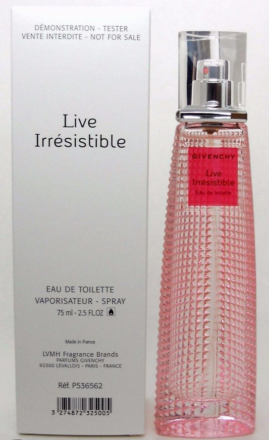 Live Irresistible by Givenchy 2.5 oz.Eau De Toilette Spray for Women.New Tester