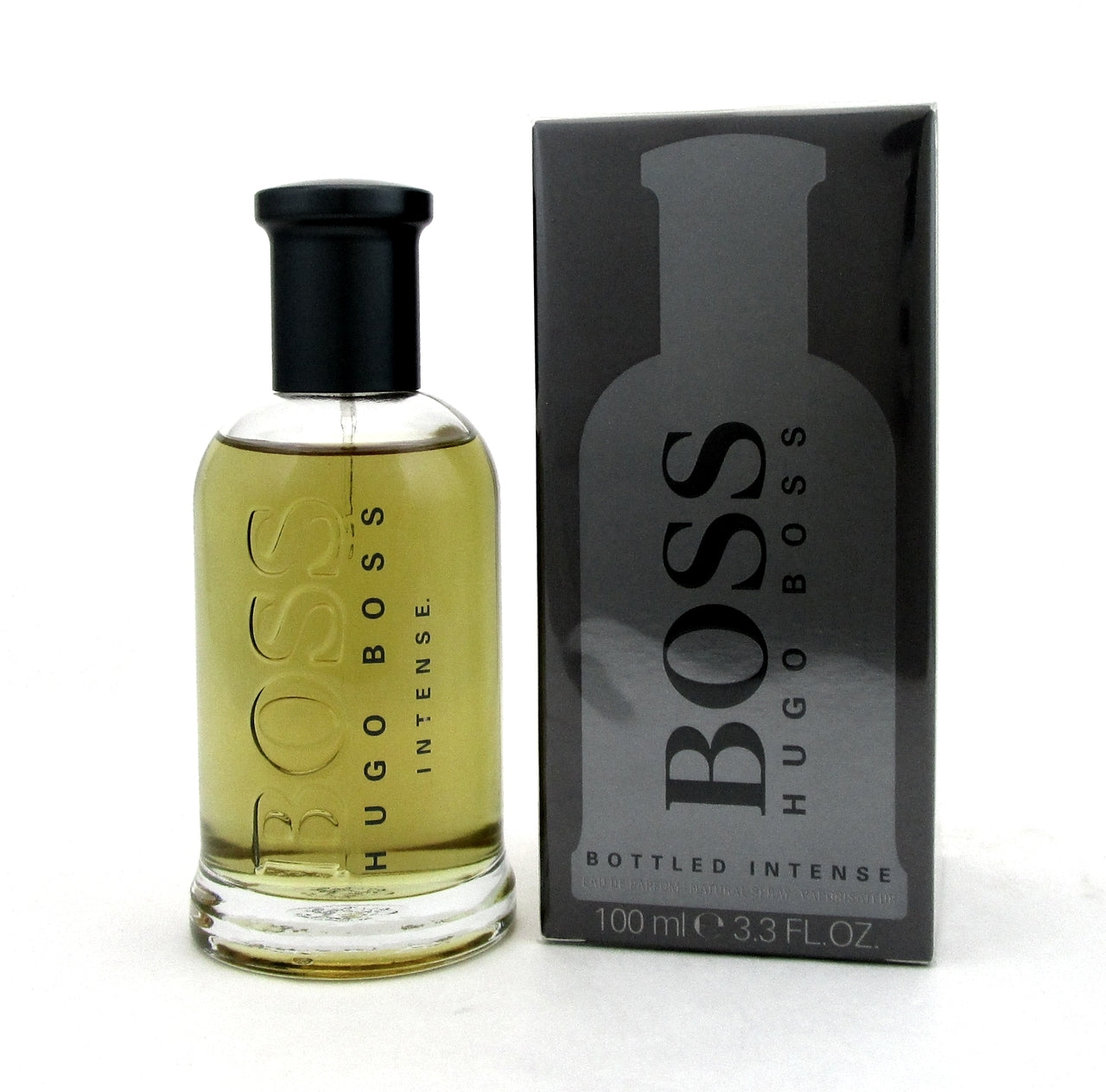 Boss Bottled Intense by Hugo Boss Eau de Parfum Spray 3.3 oz./100 ml. for Men. New in Box.